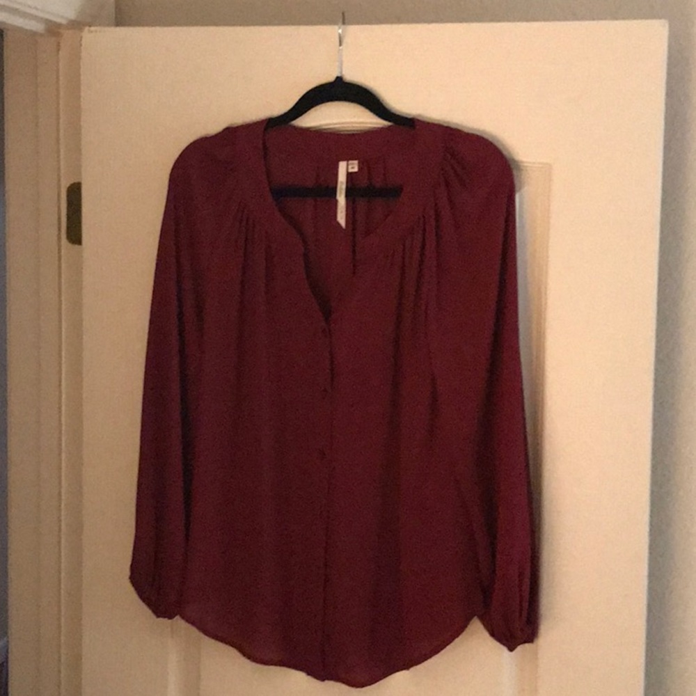 Red blouse